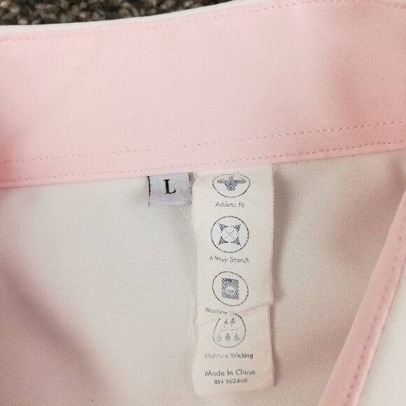 State & Liberty Shirt Performance L/S Button Up White Mens Large Athletic Fit - Picture 5 of 12